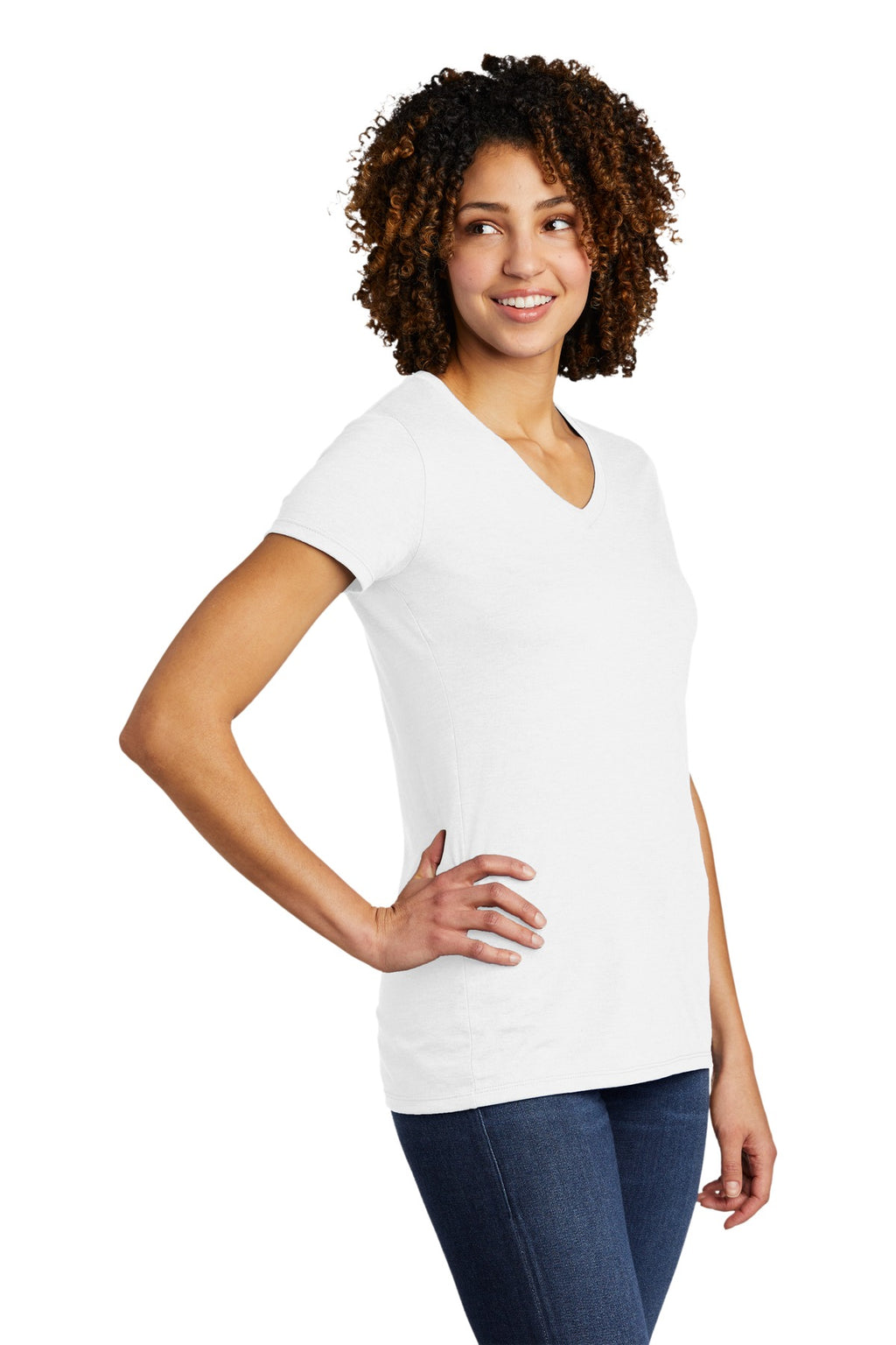 Fairly White Allmade Women's Tri-Blend V-Neck Tee AL2018