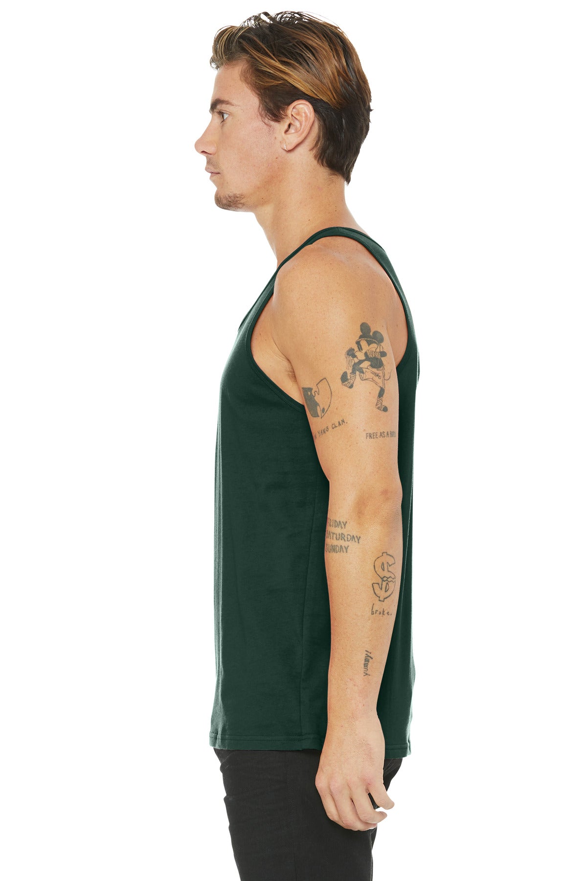 Forest BELLA+CANVAS Unisex Jersey Tank. BC3480