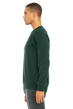 FOREST BELLA+CANVAS Unisex Sponge Fleece Raglan Sweatshirt. BC3901