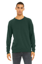 FOREST BELLA+CANVAS Unisex Sponge Fleece Raglan Sweatshirt. BC3901