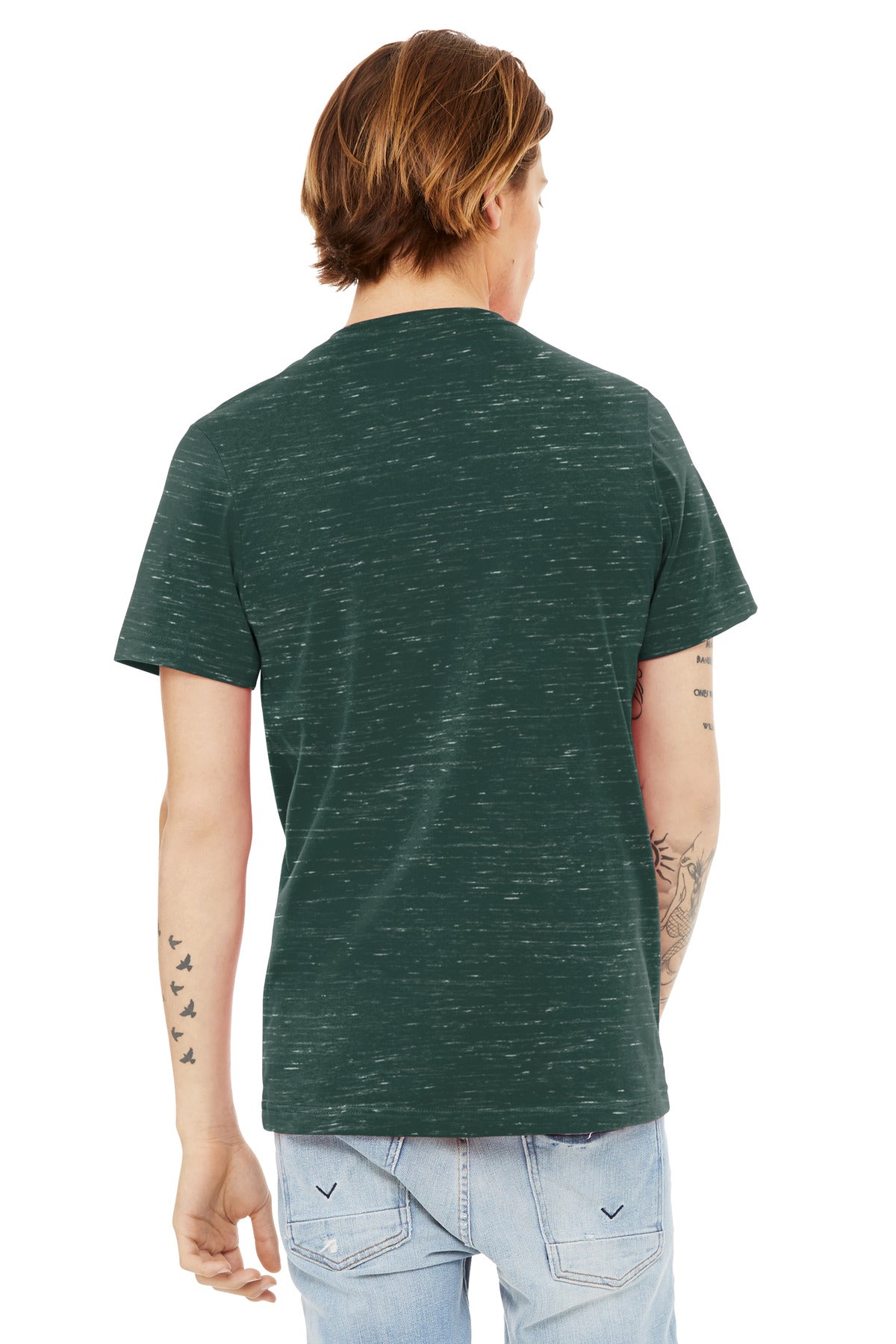 ForestMrbl BELLA+CANVAS Unisex Textured Jersey V-Neck Tee BC3655