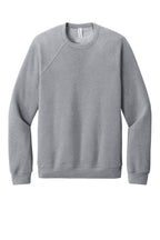 Front View of Athletic Ht BELLA+CANVAS Unisex Sponge Fleece Raglan Sweatshirt. BC3901