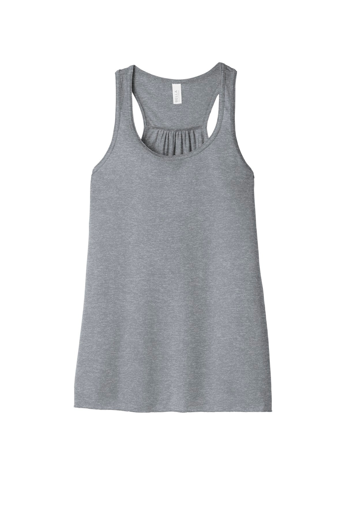 Front View of Athletic Ht BELLA+CANVAS Women's Flowy Racerback Tank. BC8800