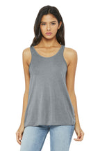 Front View of Athletic Ht BELLA+CANVAS Women's Flowy Racerback Tank. BC8800