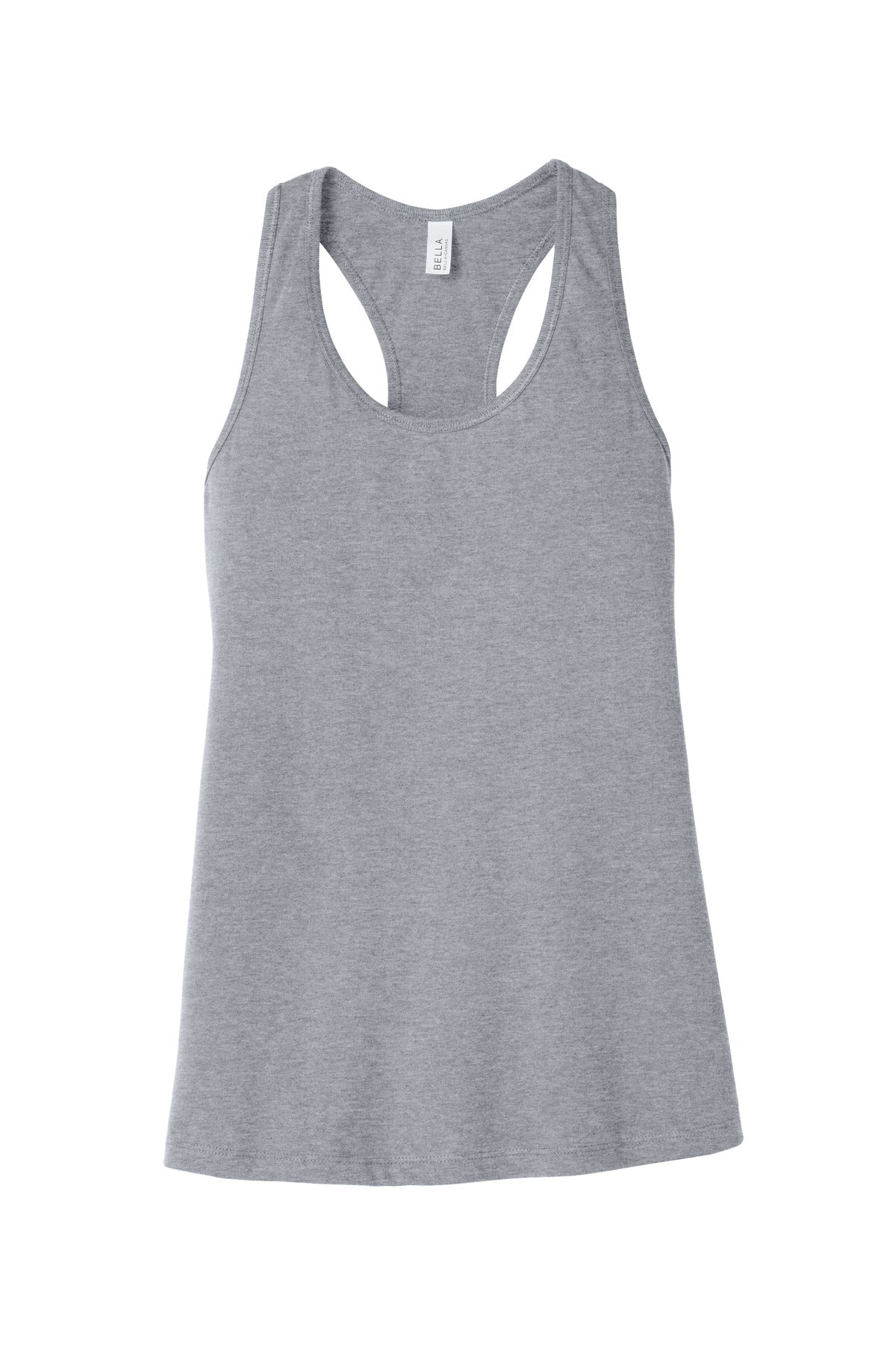 Front View of Athletic Ht BELLA+CANVAS Women's Jersey Racerback Tank. BC6008