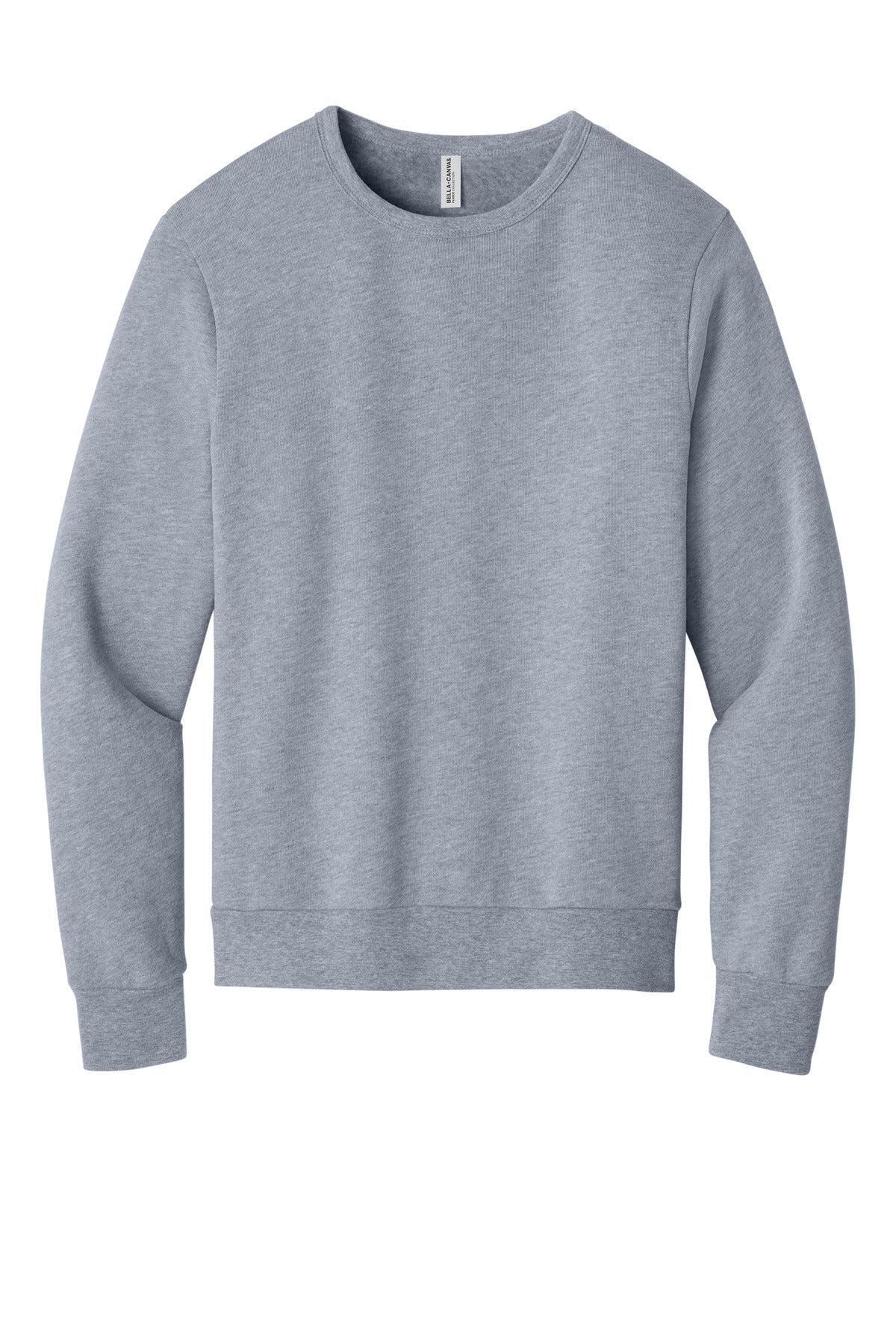 Front View of AthlHthr BELLA+CANVAS Unisex Sponge Fleece Classic Crewneck Sweatshirt BC3911