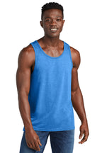 Front View of AzureBlue Allmade Unisex Tri-Blend Tank AL2019