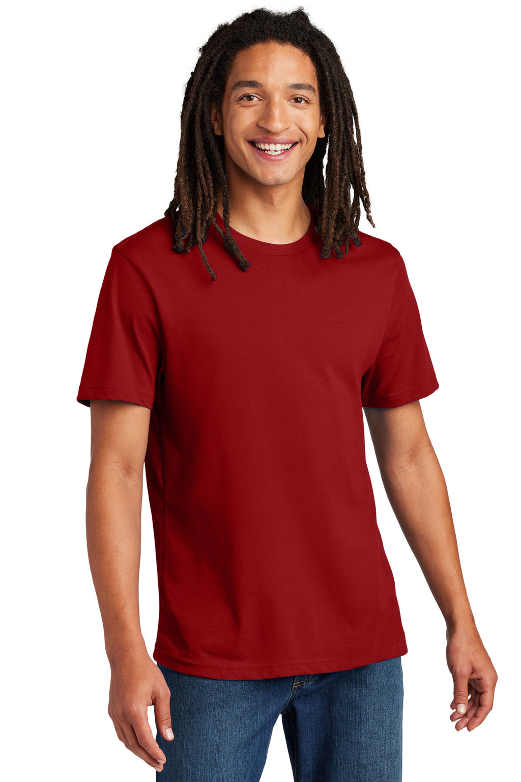 Front View of BeetRed Allmade Unisex Heavyweight Recycled Cotton Tee AL3000