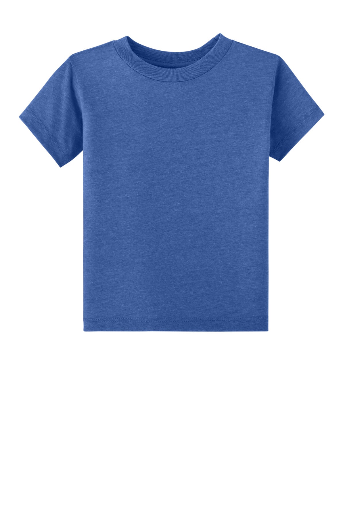 Front View of BlueTB BELLA+CANVAS Toddler Triblend Short Sleeve Tee BC3413T