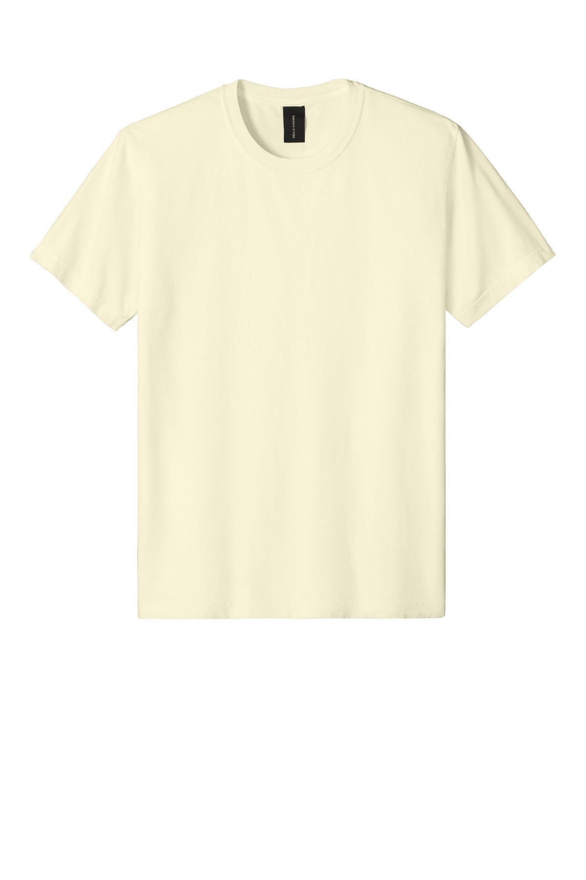 Front View of Buttermilk BELLA+CANVAS Unisex Heavyweight Garment-Dyed Tee BC4810GD