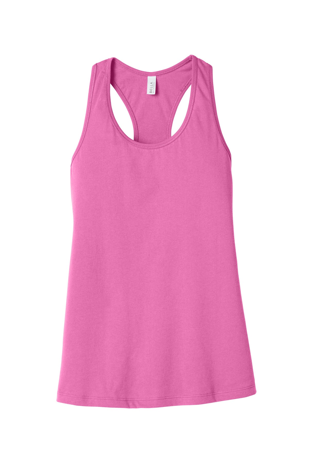 Front View of CharityPnk BELLA+CANVAS Women's Jersey Racerback Tank. BC6008