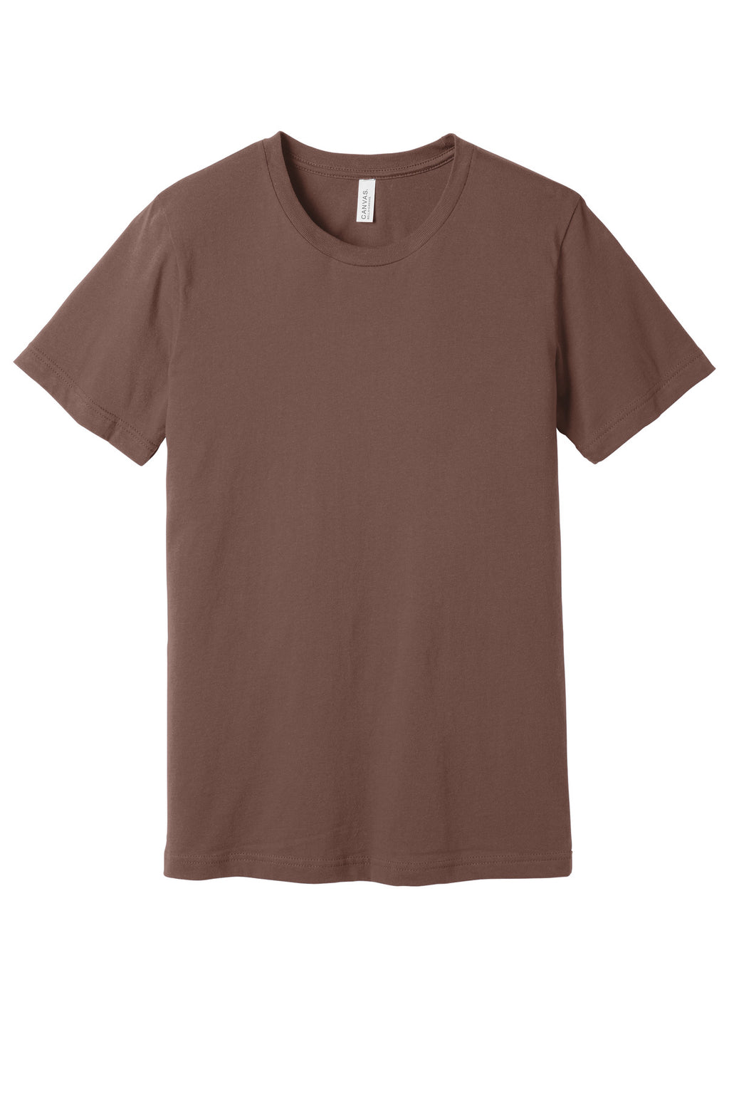 Front View of Chestnut BELLA+CANVAS Unisex Jersey Short Sleeve Tee. BC3001