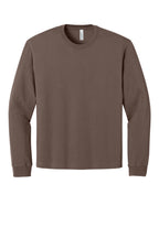 Front View of Cocoa BELLA+CANVAS Unisex 7.5-Ounce Heavyweight Long Sleeve Tee BC4651