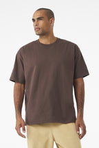 Front View of Cocoa BELLA+CANVAS Unisex 7.5-Ounce Heavyweight Tee BC4610