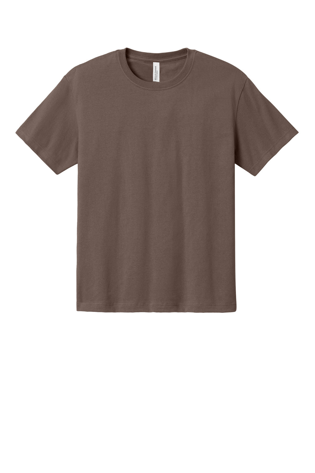 Front View of Cocoa BELLA+CANVAS Unisex 7.5-Ounce Heavyweight Tee BC4610