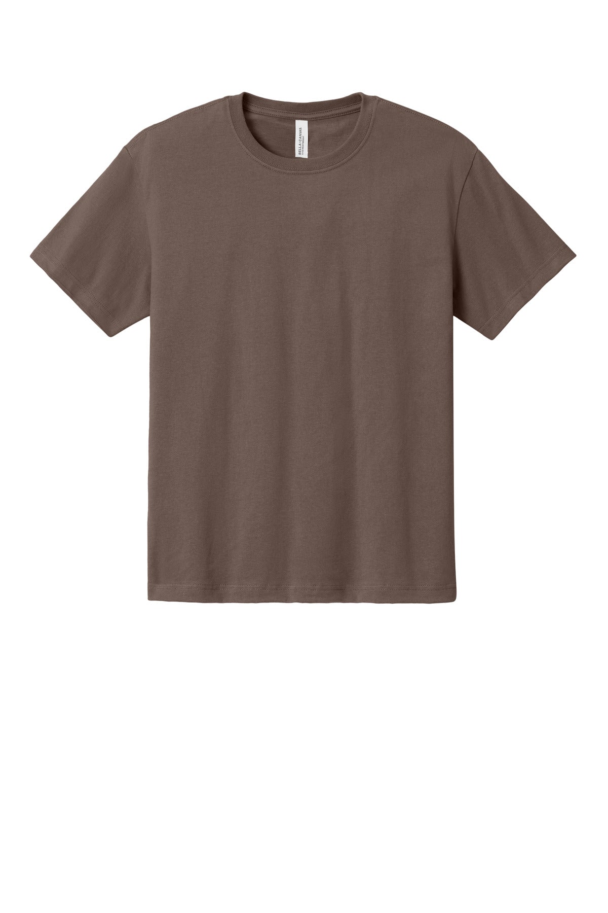 Front View of Cocoa BELLA+CANVAS Unisex 7.5-Ounce Heavyweight Tee BC4610