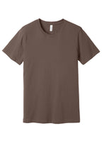 Front View of Cocoa BELLA+CANVAS Unisex Jersey Short Sleeve Tee. BC3001