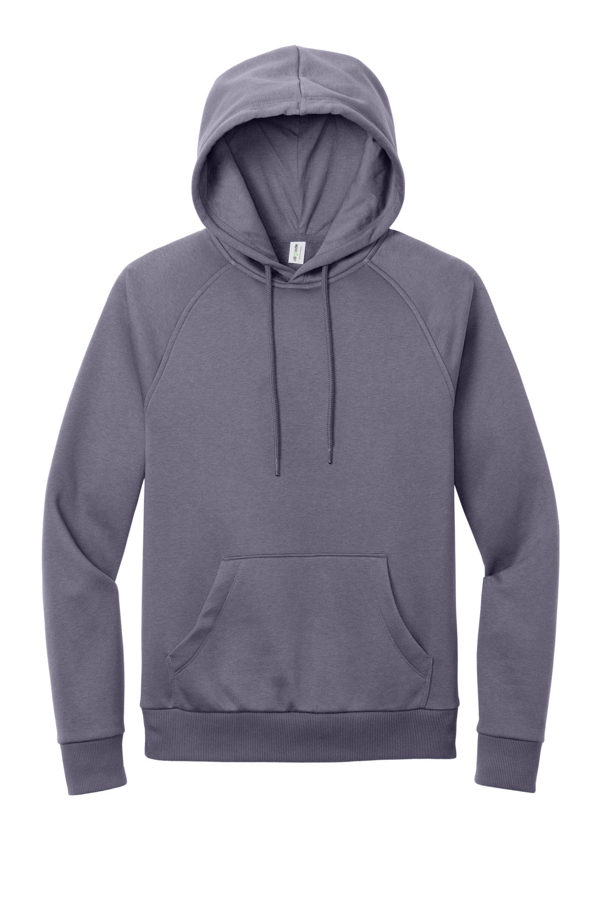 Front View of CosmicPrpl Allmade Unisex Organic CVC Fleece Pullover Hoodie AL5000