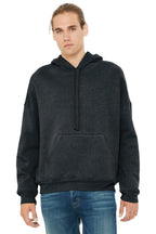 Front View of Dark Grey Ht BELLA+CANVAS Unisex Sponge Fleece Pullover DTM Hoodie. BC3729