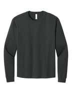 Front View of DarkGrey BELLA+CANVAS Unisex 6-Ounce Heavyweight Long Sleeve Tee BC3511