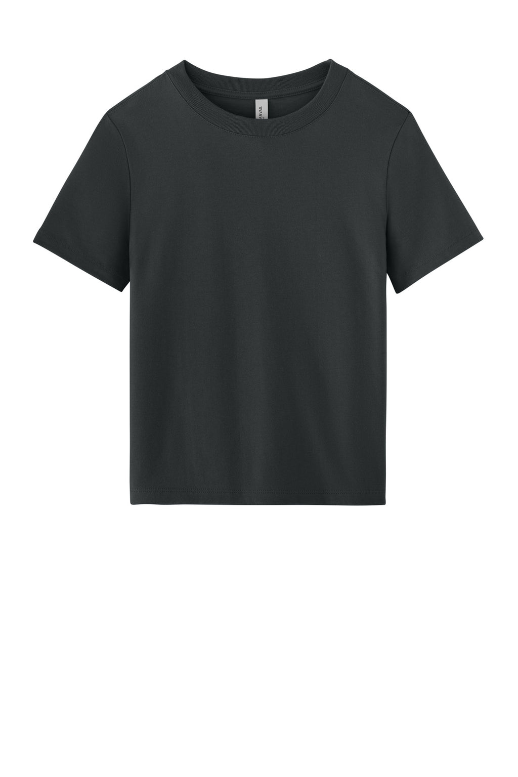 Front View of DarkGrey BELLA+CANVAS Women's 6-Ounce Heavyweight Tee BC6110
