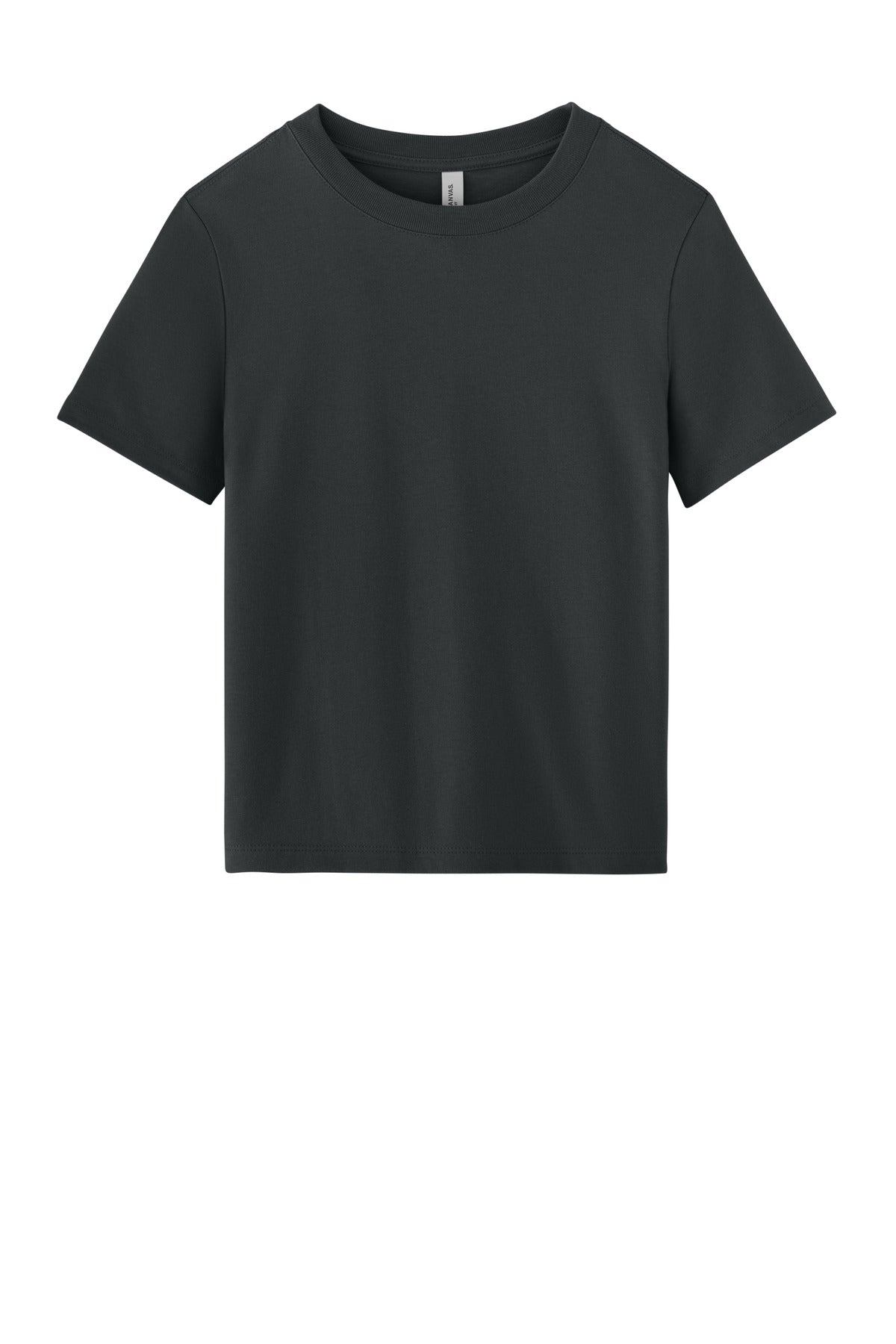 Front View of DarkGrey BELLA+CANVAS Women's 6-Ounce Heavyweight Tee BC6110