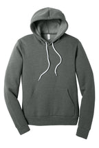 Front View of Deep Ht BELLA+CANVAS Unisex Sponge Fleece Pullover Hoodie. BC3719