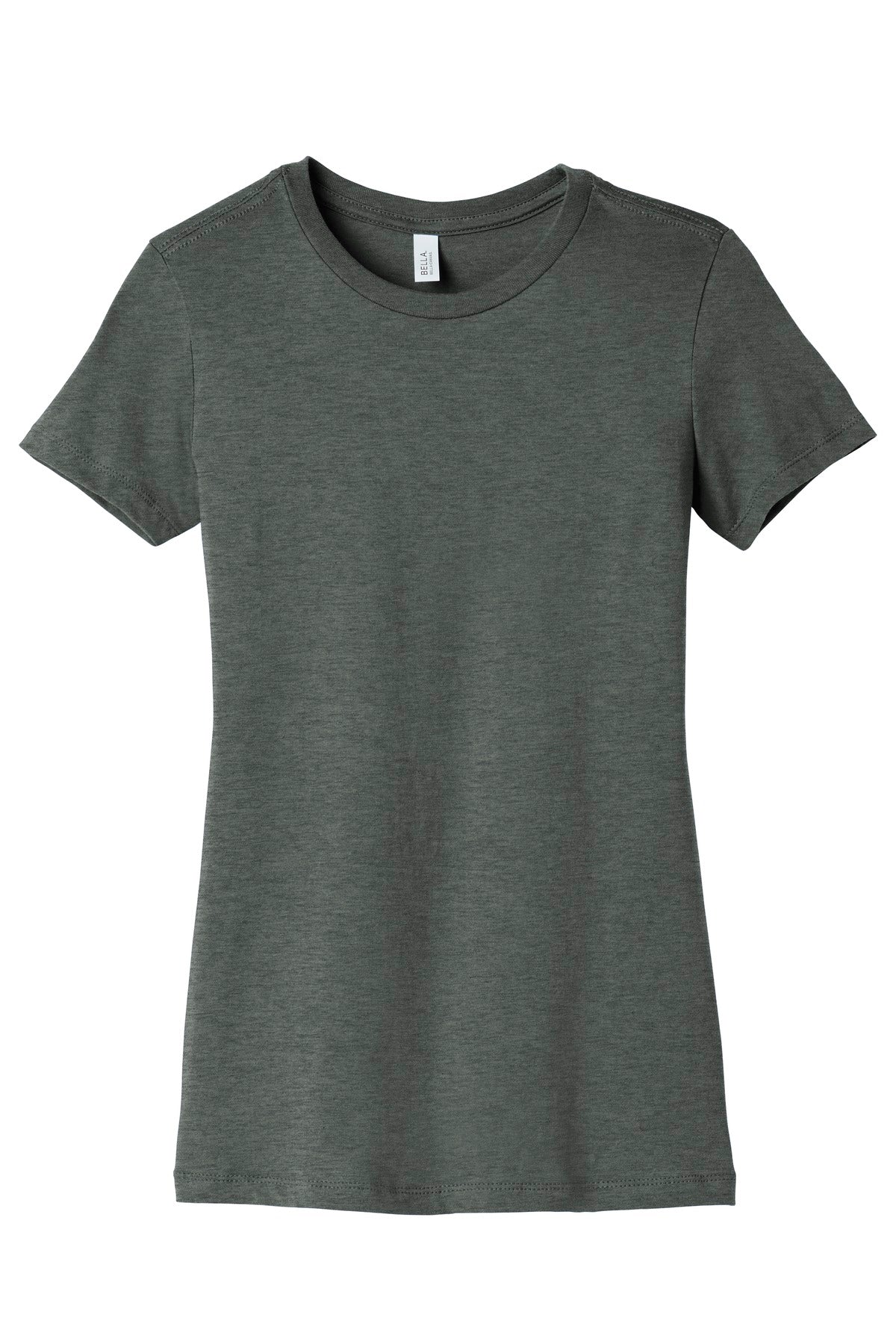 Front View of Deep Ht BELLA+CANVAS Women's Slim Fit Tee. BC6004