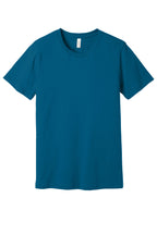 Front View of Deep Teal BELLA+CANVAS Unisex Jersey Short Sleeve Tee. BC3001