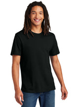 Front View of DeepBlack Allmade Unisex Heavyweight Recycled Cotton Tee AL3000