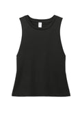 Front View of DeepBlack Allmade Women's Tri-Blend Muscle Tank AL2020