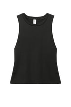 Front View of DeepBlack Allmade Women's Tri-Blend Muscle Tank AL2020