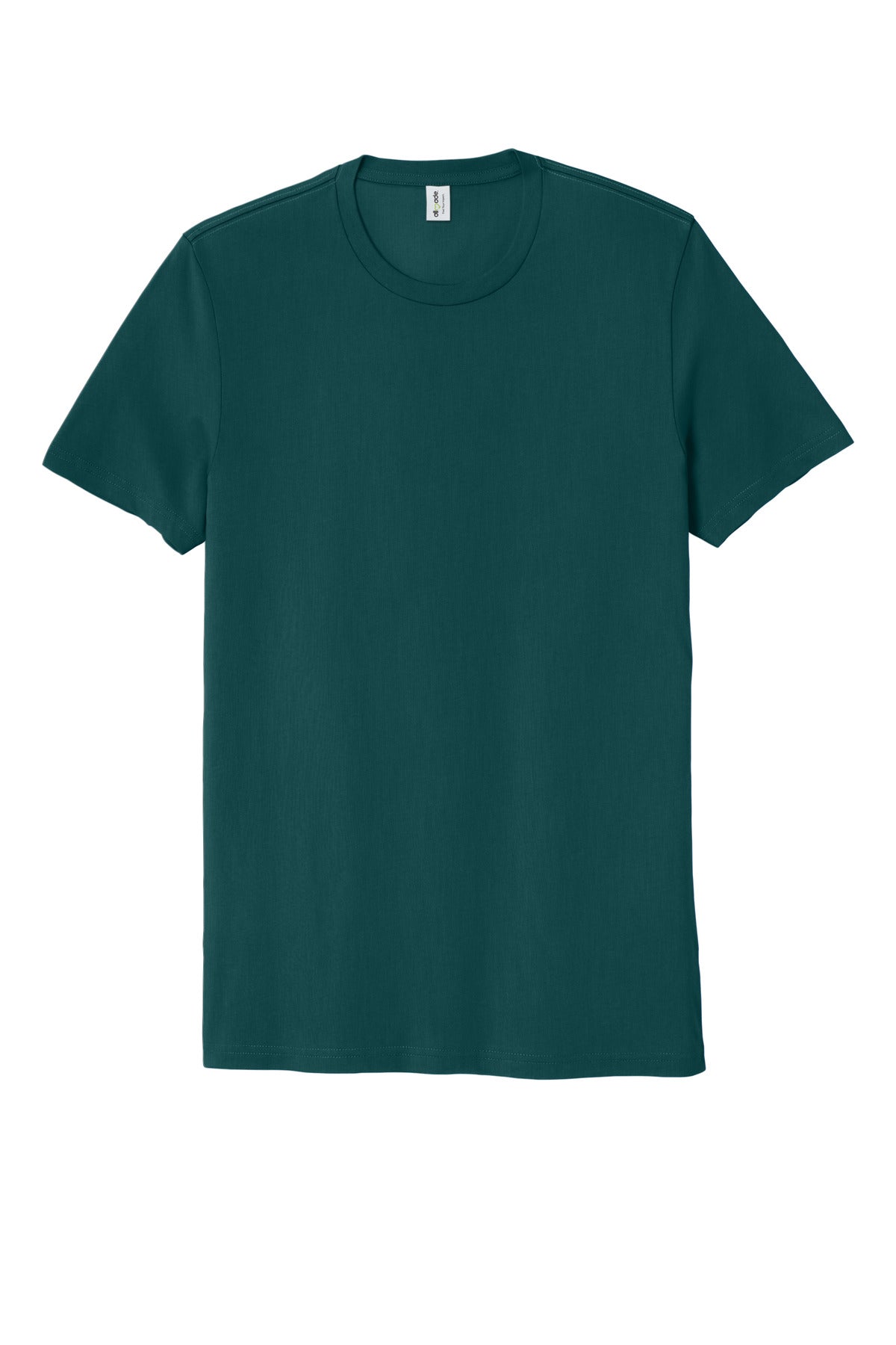 Front View of DpSeaGreen Allmade Unisex Organic Cotton Tee. AL2100