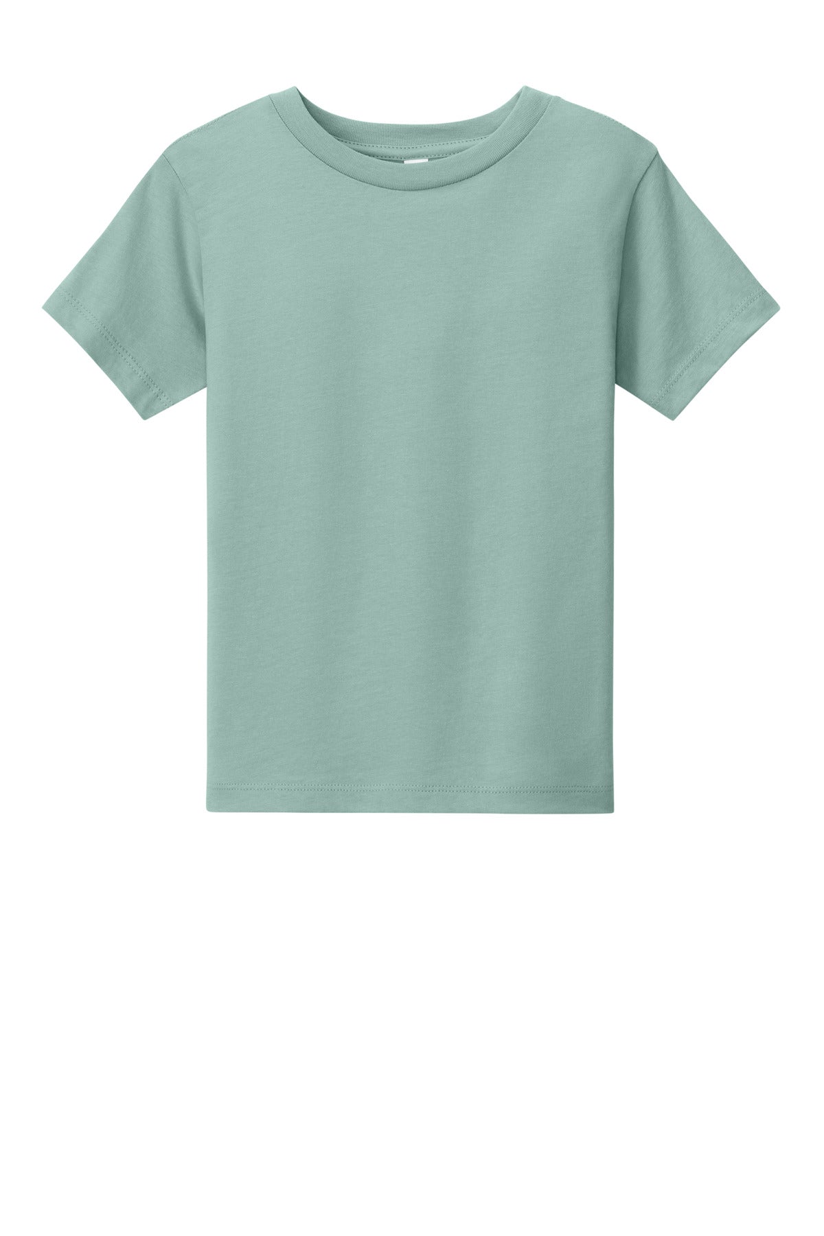 Front View of DustyBlue BELLA+CANVAS Toddler Short Sleeve Tee BC3001T