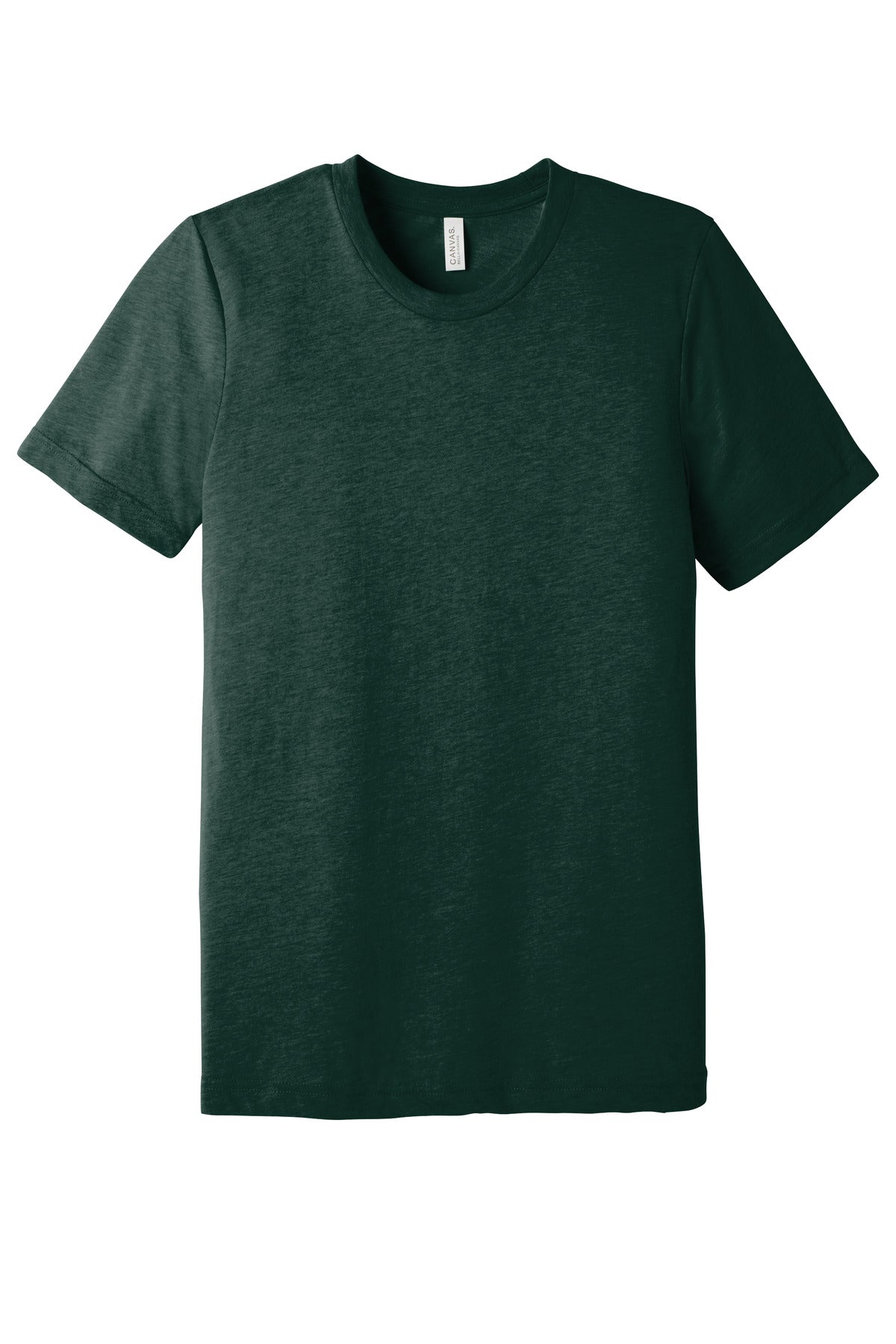 Front View of Emerald TB BELLA+CANVAS Unisex Triblend Short Sleeve Tee. BC3413