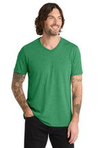 Front View of Enviro Green Allmade Unisex Tri-Blend V-Neck Tee AL2014
