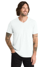 Front View of Fairly White Allmade Unisex Tri-Blend V-Neck Tee AL2014