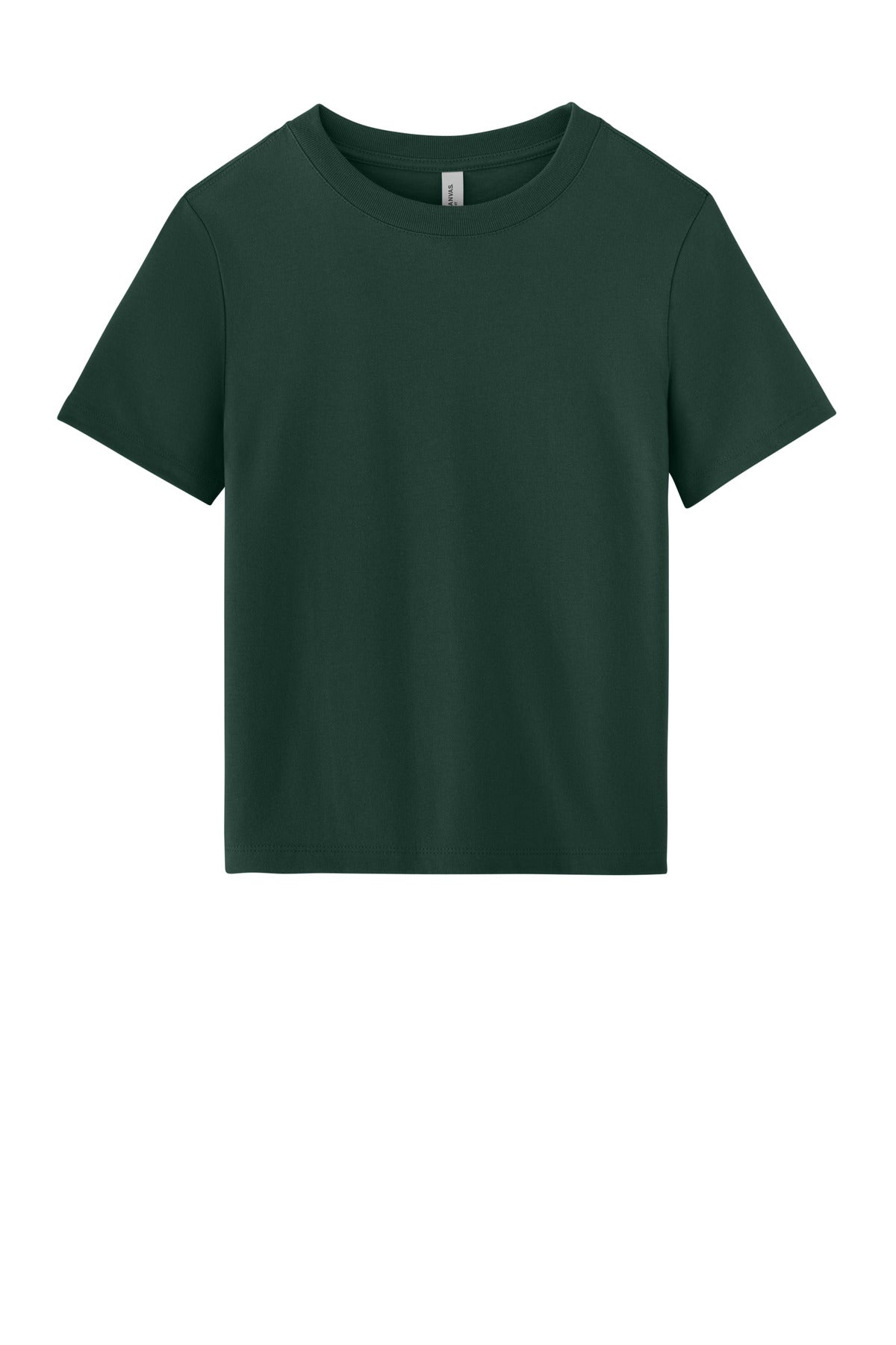 Front View of Forest BELLA+CANVAS Women's 6-Ounce Heavyweight Tee BC6110