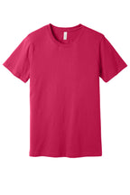 Front View of Fuchsia BELLA+CANVAS Unisex Jersey Short Sleeve Tee. BC3001