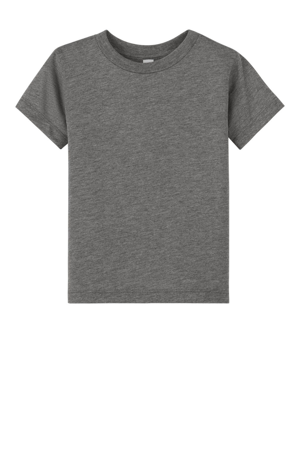 Front View of GreyTB BELLA+CANVAS Toddler Triblend Short Sleeve Tee BC3413T