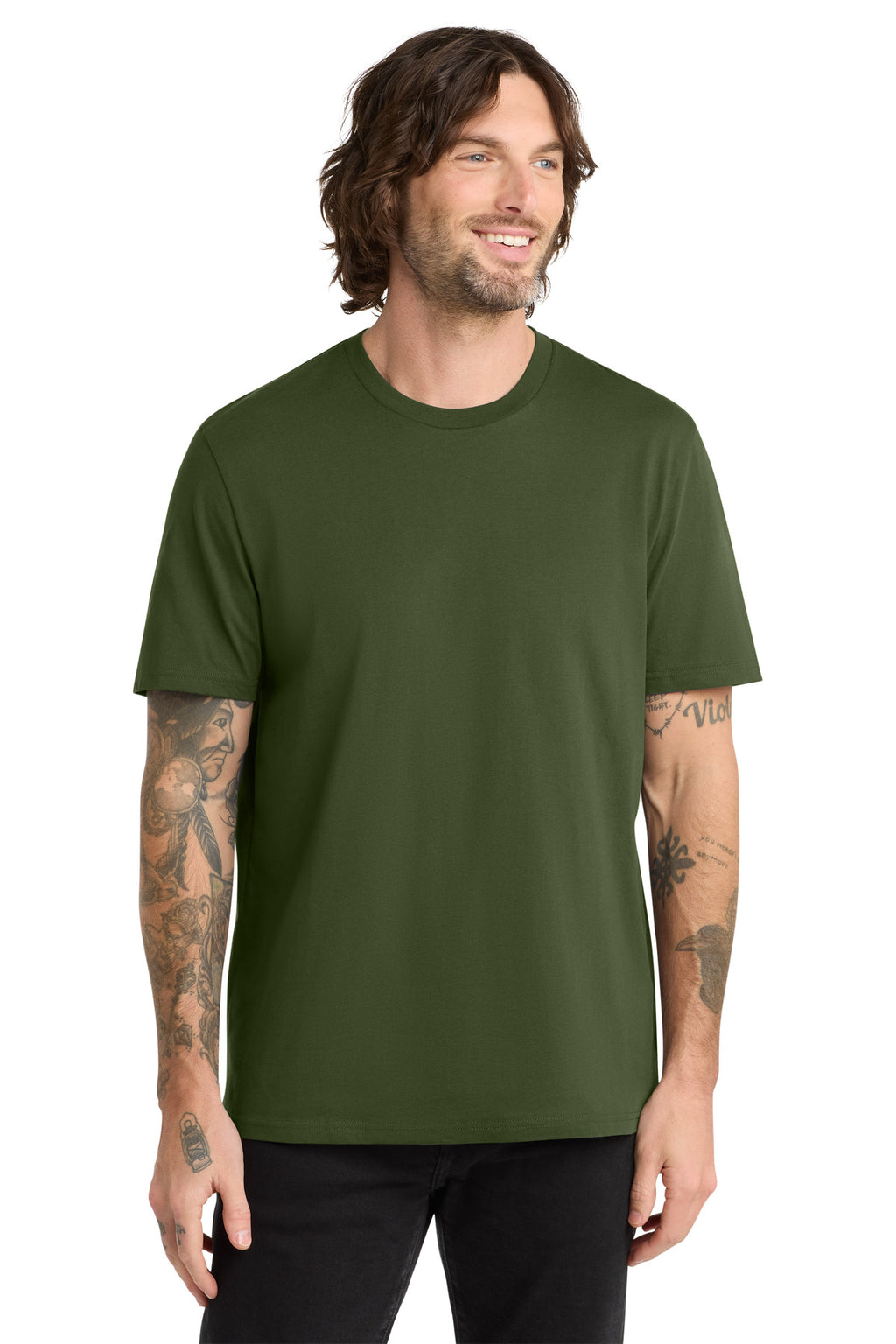 Front View of HerbGreen Allmade Unisex Organic Cotton Tee. AL2100