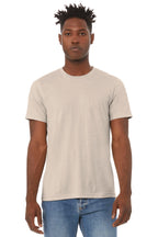 Front View of Ht Dust BELLA+CANVAS Unisex Heather CVC Short Sleeve Tee. BC3001CVC