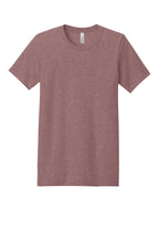 Front View of Ht Mauve BELLA+CANVAS Unisex Heather CVC Short Sleeve Tee. BC3001CVC