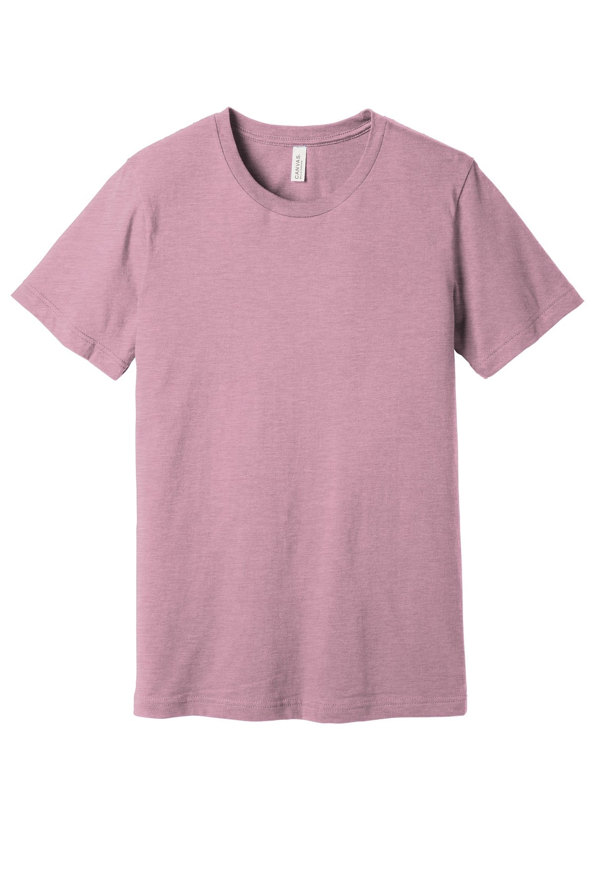 Front View of Ht Prm Lilac BELLA+CANVAS Unisex Heather CVC Short Sleeve Tee. BC3001CVC