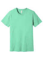 Front View of Ht Prm Mint BELLA+CANVAS Unisex Heather CVC Short Sleeve Tee. BC3001CVC