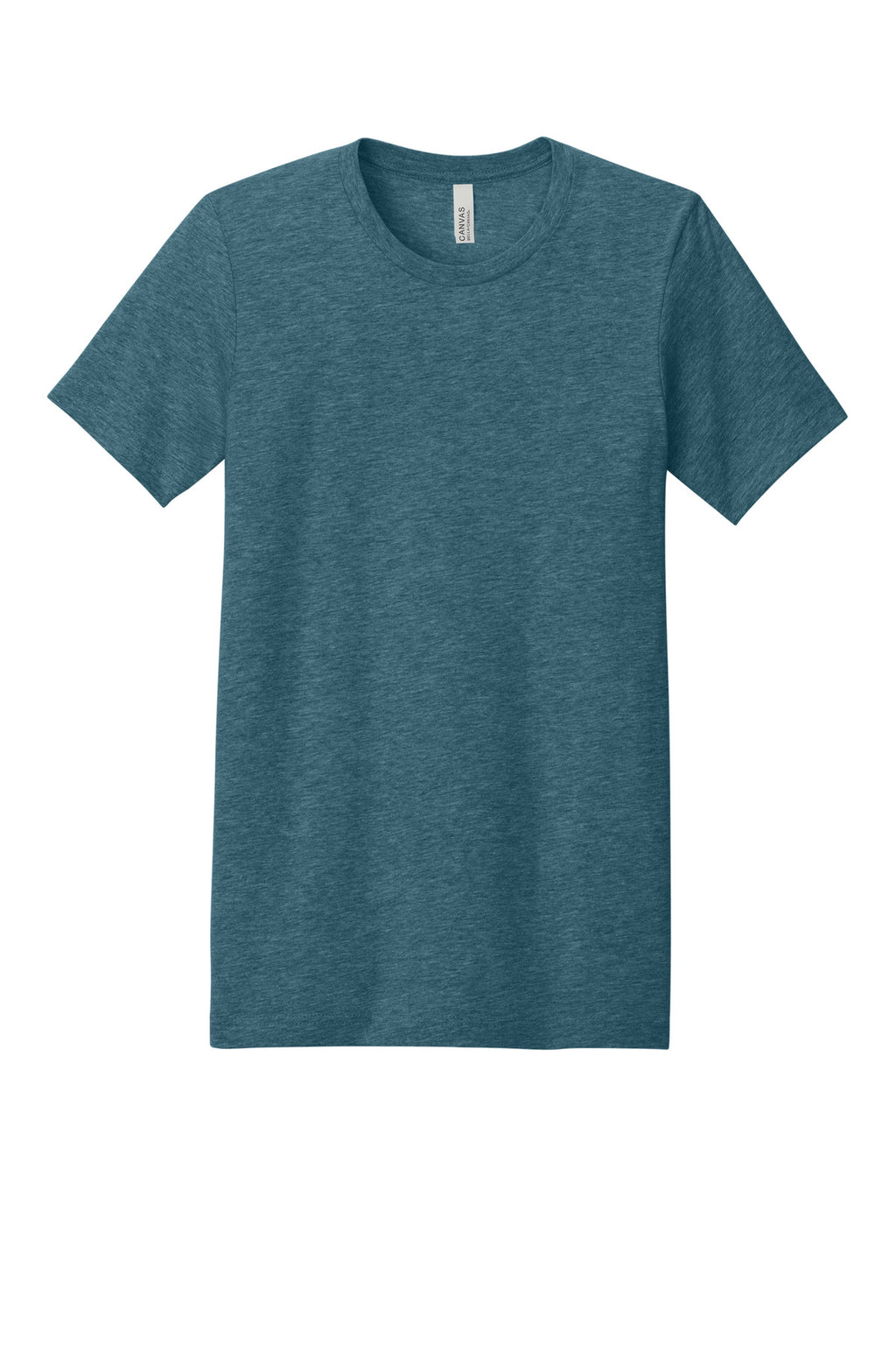 Front View of Ht Slate BELLA+CANVAS Unisex Heather CVC Short Sleeve Tee. BC3001CVC