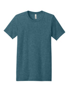 Front View of Ht Slate BELLA+CANVAS Unisex Heather CVC Short Sleeve Tee. BC3001CVC
