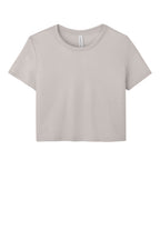 Front View of HthrDust BELLA+CANVAS Women's Flowy Cropped Tee BC8882