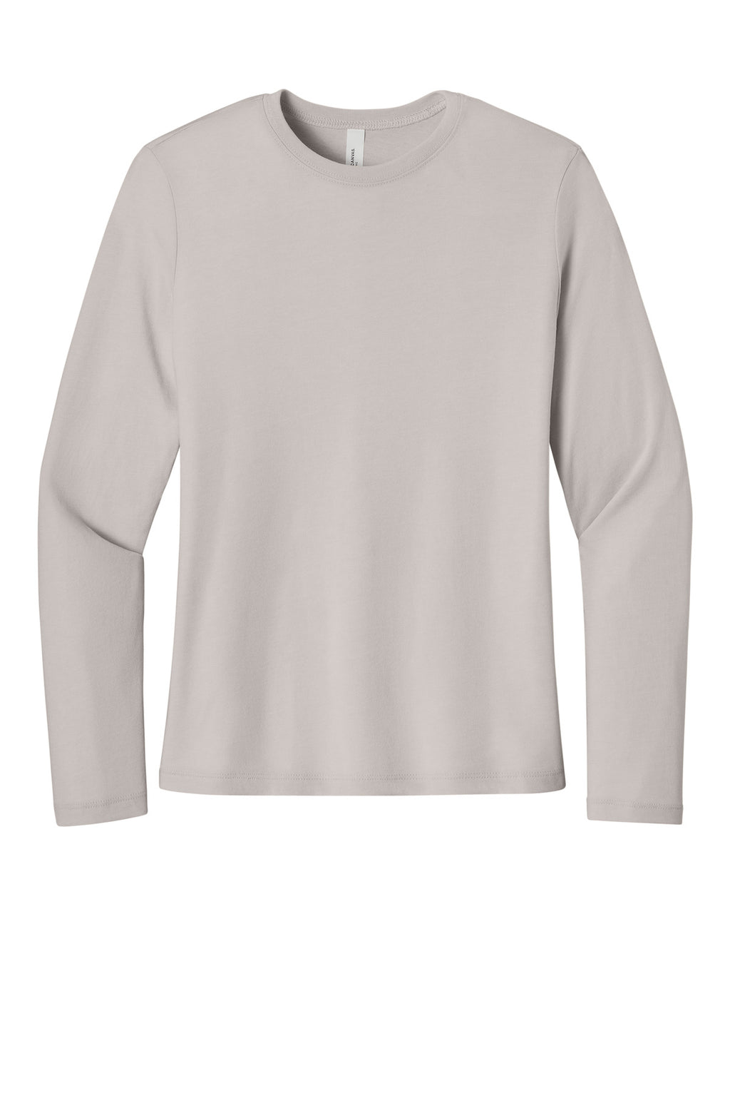 Front View of HthrDust BELLA+CANVAS Women's Jersey Long Sleeve Tee BC6500