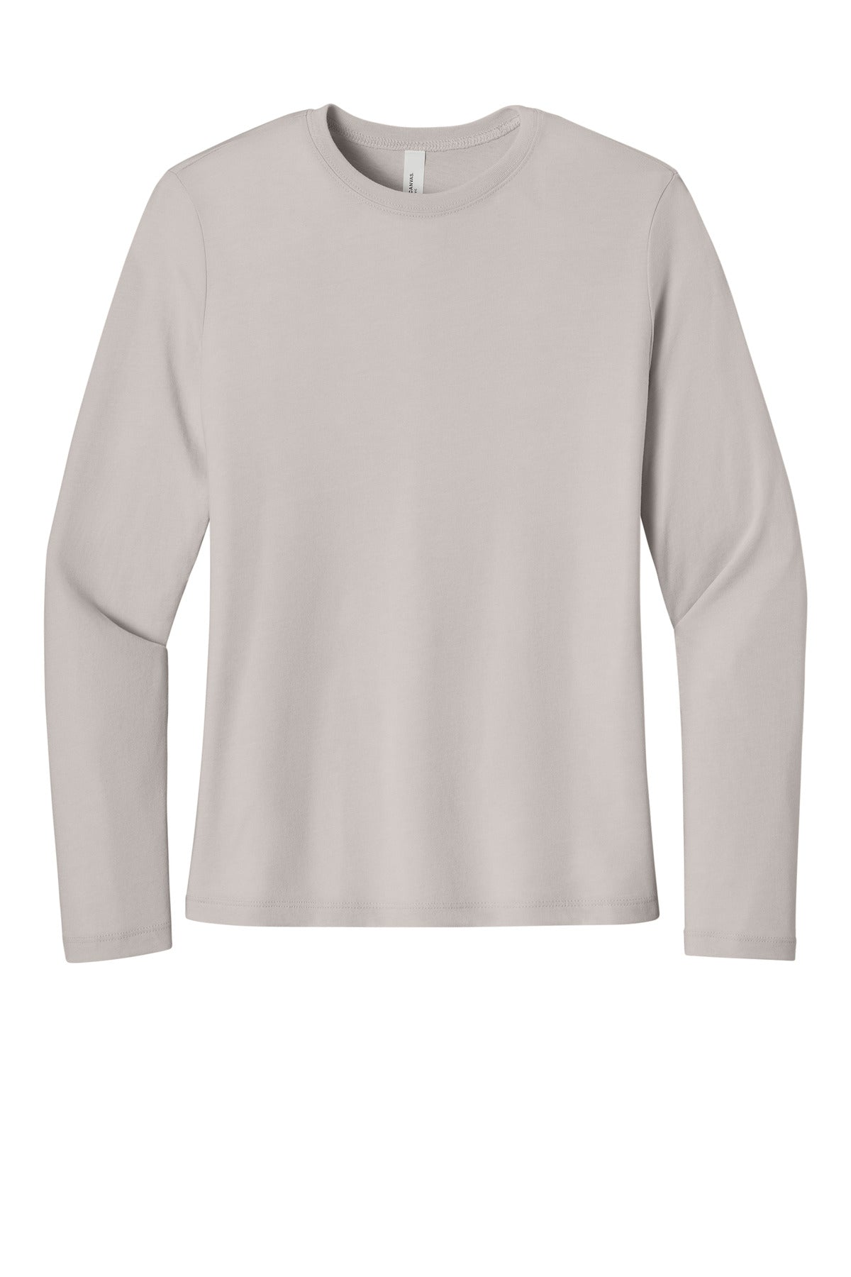 Front View of HthrDust BELLA+CANVAS Women's Jersey Long Sleeve Tee BC6500